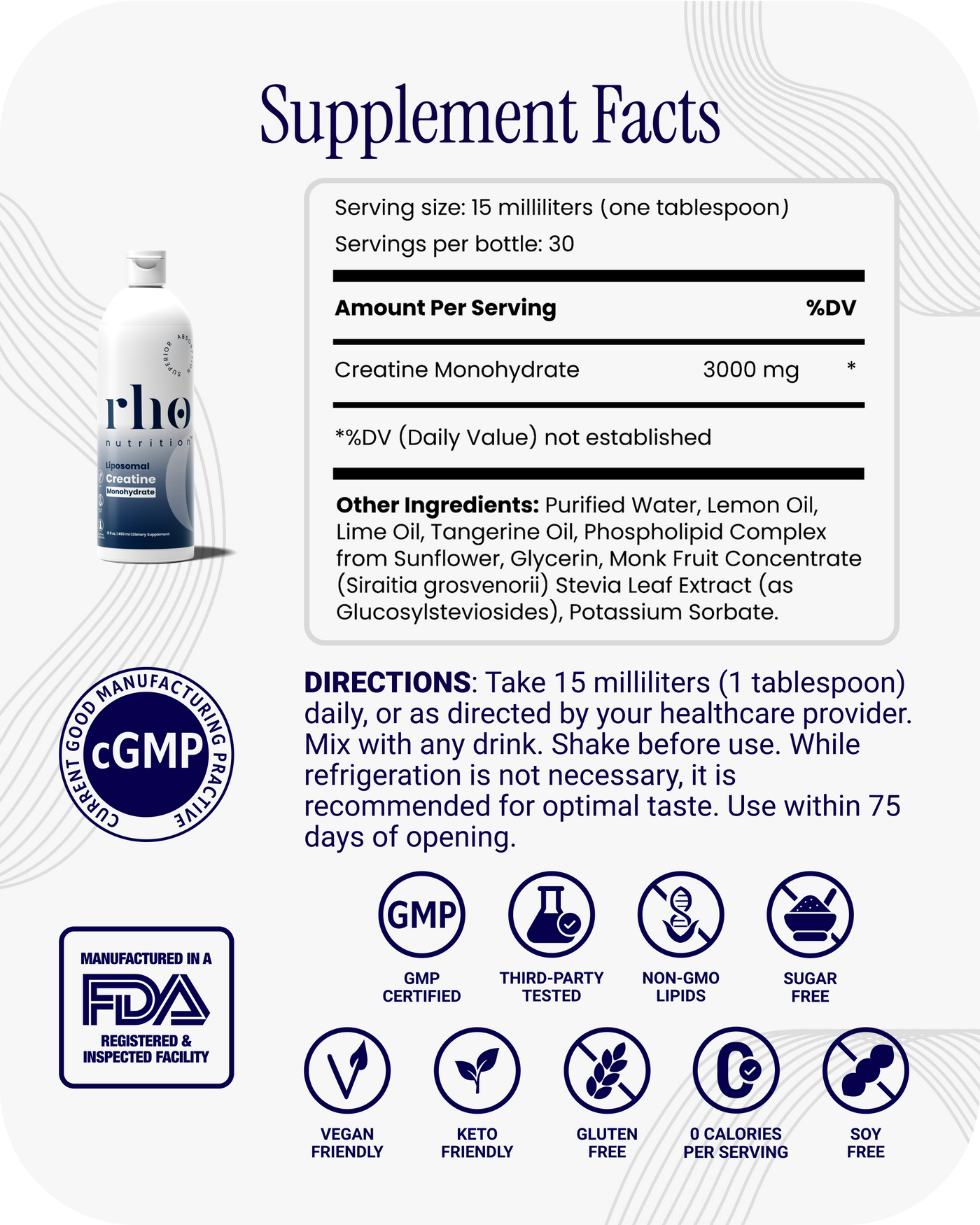 Liposomal Creatine Monohydrate