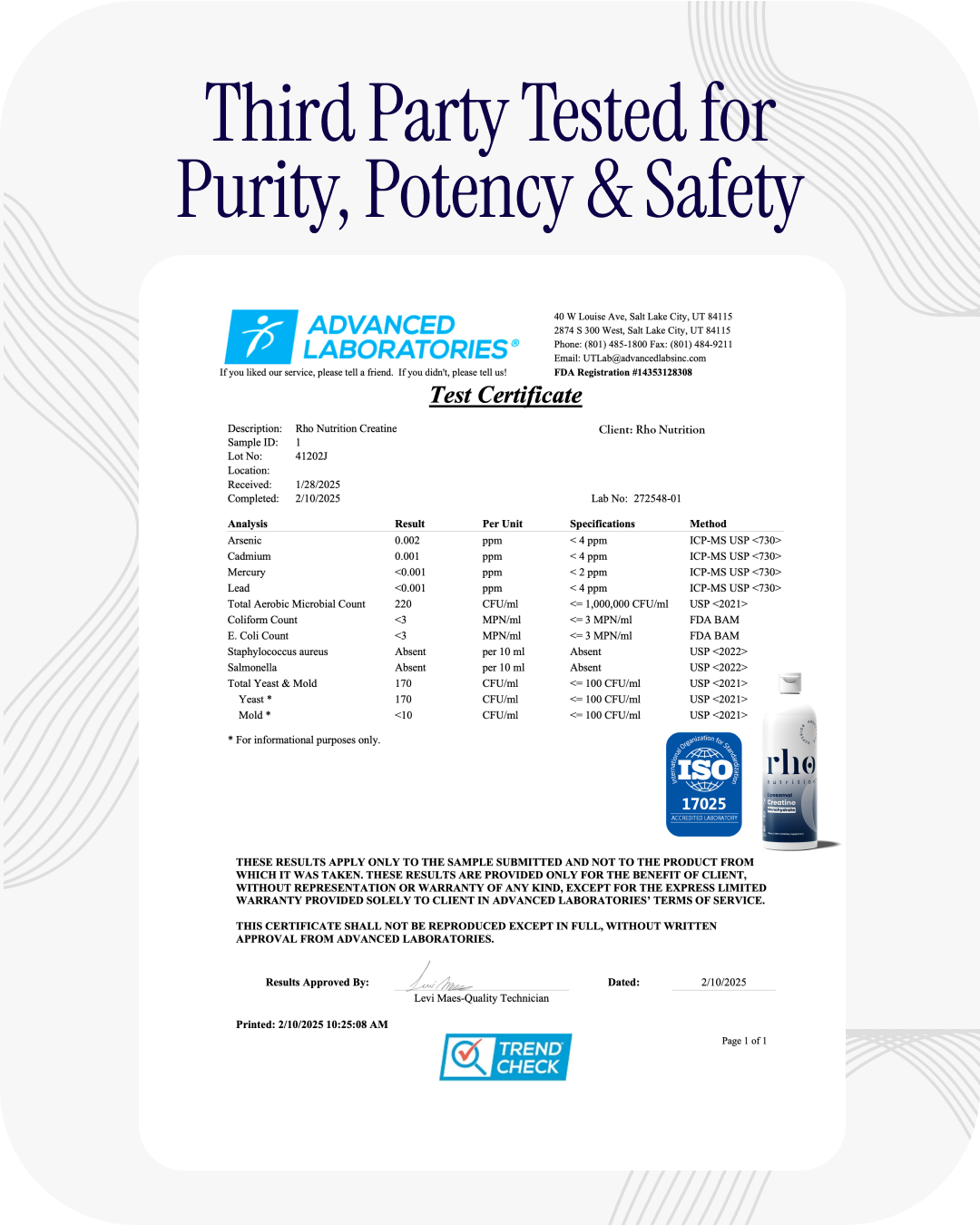 Liposomal Creatine Monohydrate